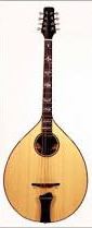 The octave mandolin (US and Canada), termed the octave mandola in Britain and Ireland and mandola in continental Europe, is a fretted string instrument with four pairs of strings tuned in fifths, G, D, A, E (low to high), an octave below a mandolin. 