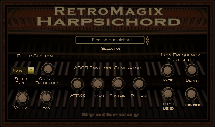 RetroMagix Harpsichord:   for Mac OS X and macOS Sierra is available as Sampler with internal Sample Library made specially for Mac users (Mac OS X 10.6 Intel or later) in order to use it as .component AU (Audio Unit) and / or .vst format (Cubase for Mac). Both versions are compiled in Universal Binary format, so they are compatible and runs natively on Intel-manufactured IA-32 (Intel Architecture, 32-bit) or Intel 64-based Macintosh computers.