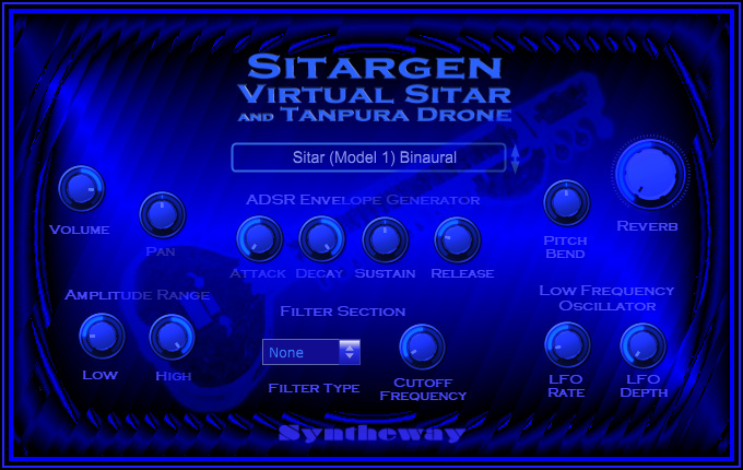 Syntheway Virtual Sitar:   for Mac OS X and macOS Sierra is available as Sampler with internal Sample Library made specially for Mac users (Mac OS X 10.6 Intel or later) in order to use it as .component AU (Audio Unit) and / or .vst format (Cubase for Mac). Both versions are compiled in Universal Binary format, so they are compatible and runs natively on Intel-manufactured IA-32 (Intel Architecture, 32-bit) or Intel 64-based Macintosh computers.