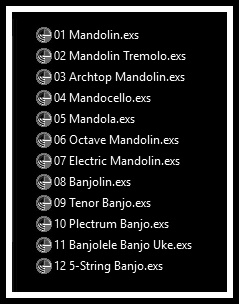 Banjodoline Virtual Banjo and Mandolin EXS24 MkII is a Sample Library version based on vintage Fender Rhodes MK1, Hohner Clavinet D6, Wurlitzer and Yamaha CP-70 e-pianos made specially for Mac users in order to use it on Logic EXS24 and EXSP24 Samplers or Ableton Live Sampler. If you use Logic 5.5 or above, your EXS is automatically changed to the EXS mk II. Banjo.exs Banjo EXS24 MkII, Mandolin.exs Mandolin EXS24 Sample Libraries. GarageBand AUSampler, Logic Pro X EXS24 EXSP24, Ableton Live Sampler. Banjodoline EXS24 MkII is a Sample Library version featuring Mandolin, Octave Mandolin, Banjo, Banjolin and Electric Mandolin fretted stringed instruments. Made specially for Mac and Windows users in order to use it on Apple Logic EXS24 and EXSP24 Samplers and GarageBand AUSampler (Mac OS X), Ableton Live Sampler and MOTU MachFive 3 (Mac OS X, Windows). If you use Logic 5.5 or above, your EXS is automatically changed to the EXS Mk II.