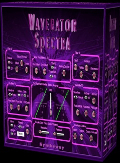Waverator Spectra is a virtual synthesizer to create complex pads, leads, atmospheric textures, ambient soundscapes and sound effects. Features a collection of 80 presets suitable for many genres and styles of music and flexibility to custom design over a diverse sonic palette. Available as plugin in VST 32 bit and 64 bit and VST3 64 bit versions for Windows as well as in Audio Unit for macOS.